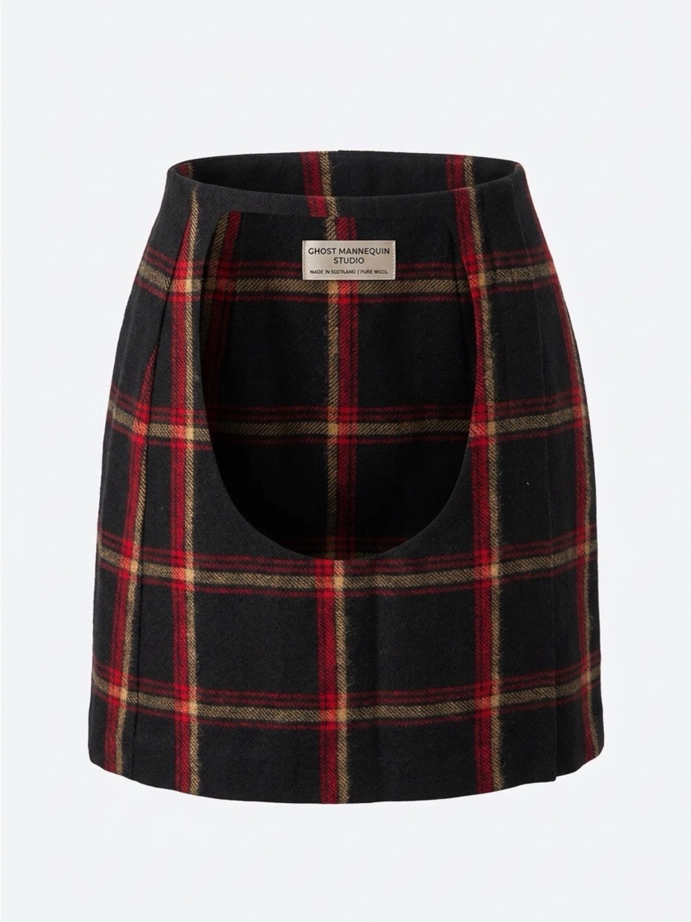 Black & Red Plaid Mini Skirt